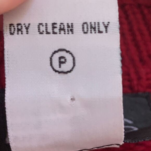 Koos of Course Cardigan Medium Silk Blend  Red Appliqued Mandarin Collar Artsy - Picture 13 of 14